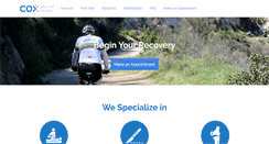 Desktop Screenshot of coxphysicaltherapy.com